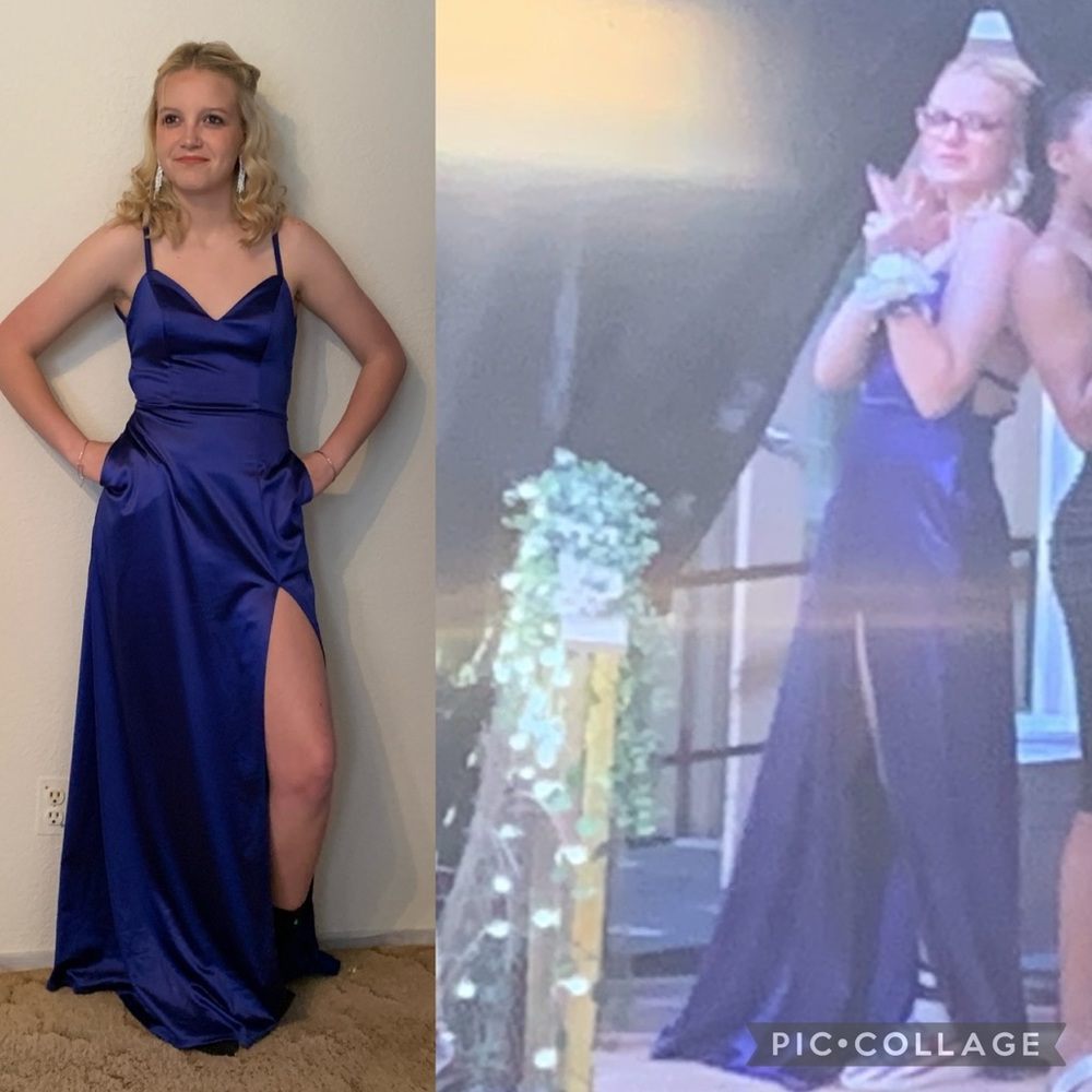 Gorgeous Blue prom dress with Pockets!!!